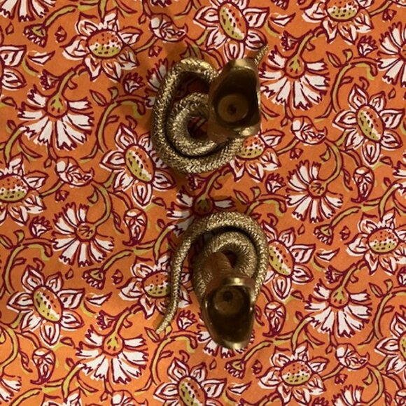 Studio McGee Snake Taper Candle Holders--Two-- Aluminum GoldThreshold - Target - Picture 3 of 4